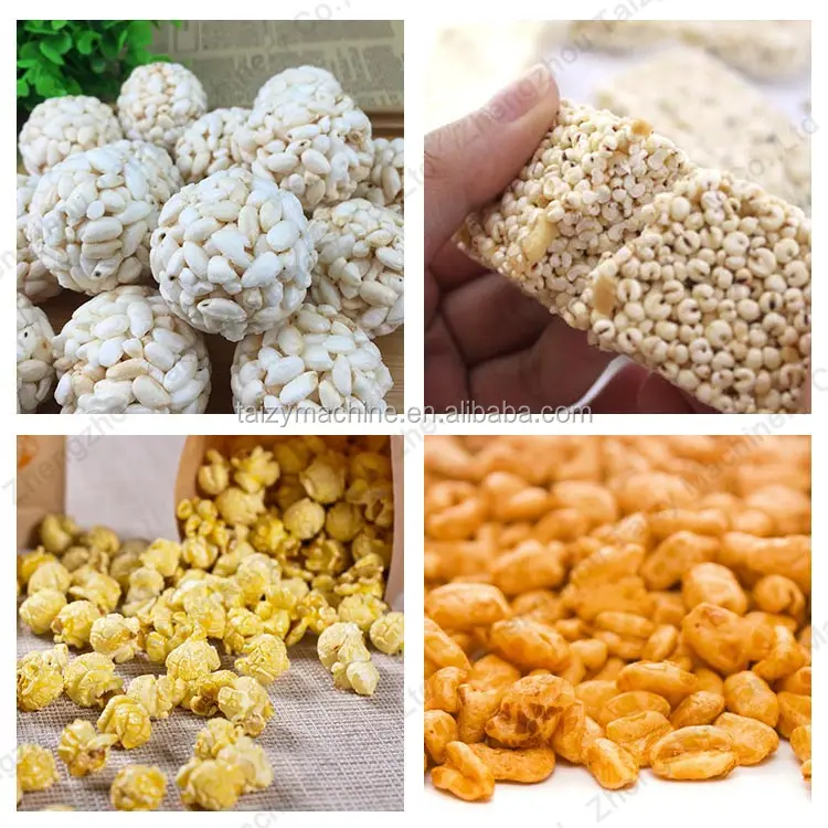 High Performance puffed puff corn snacks making machine air flow puffing machine