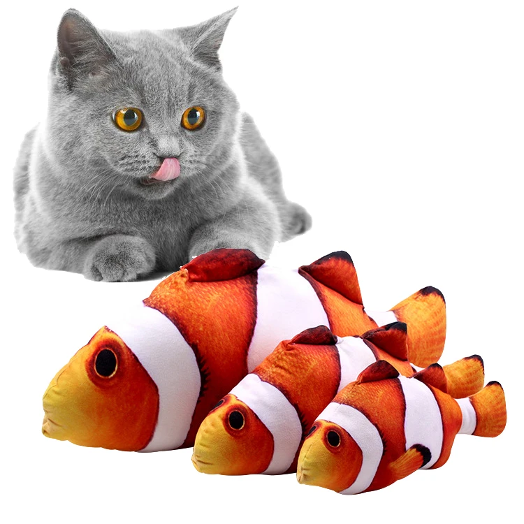 Usb Electric Moving Flippity Catnip Dancing Fish Cat Toy Cat Flapping Kicker Electric Simulation Interactive Fish Toy for Cat