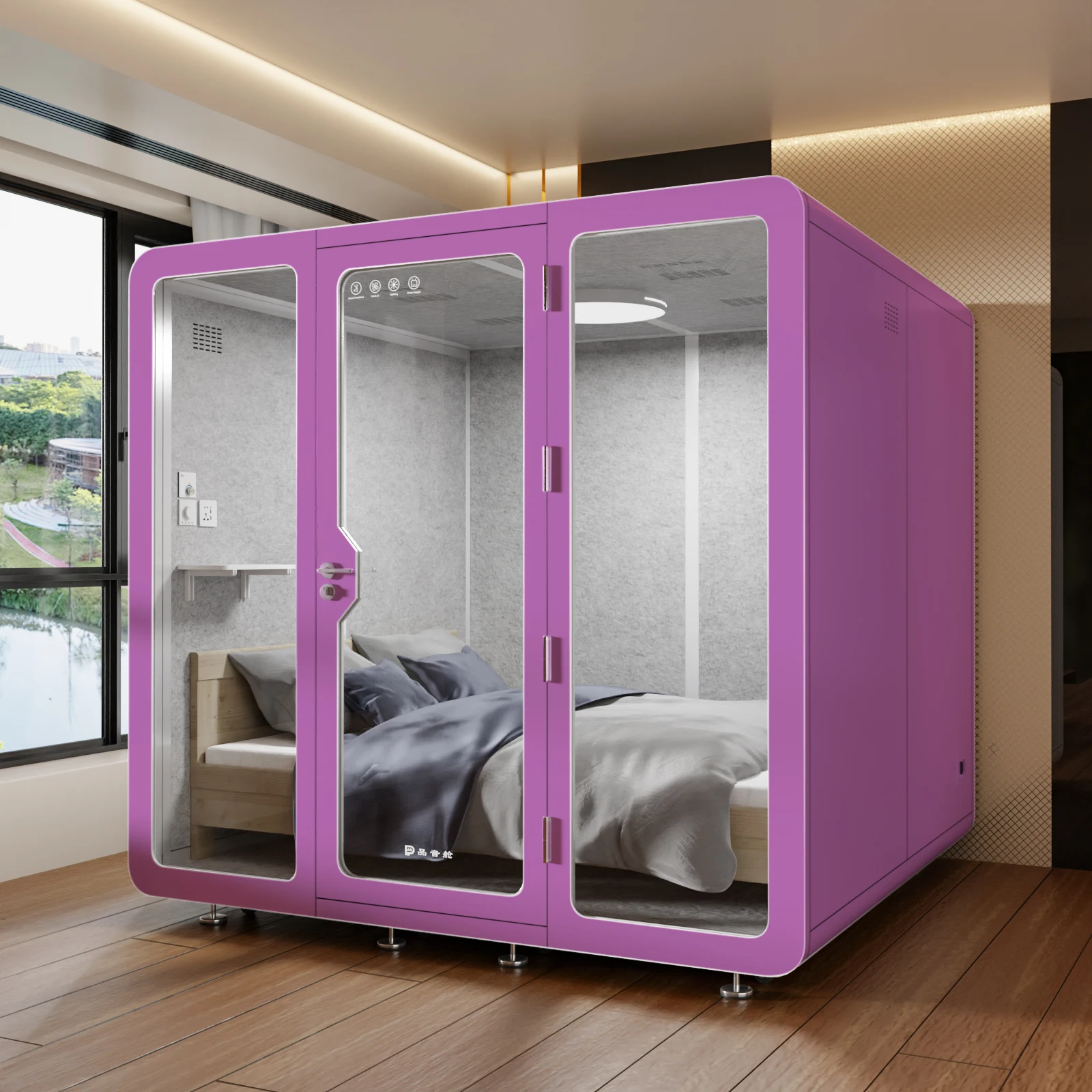 Assembled Mobile Portable Conference Room Studio Silent Private Office Cubicle Shed Soundproof 100% Soundproof Booth
