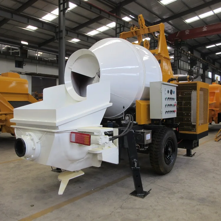 Manufacture cost diesel concrete mixer pump price concrete pump mixer for house building hot sale