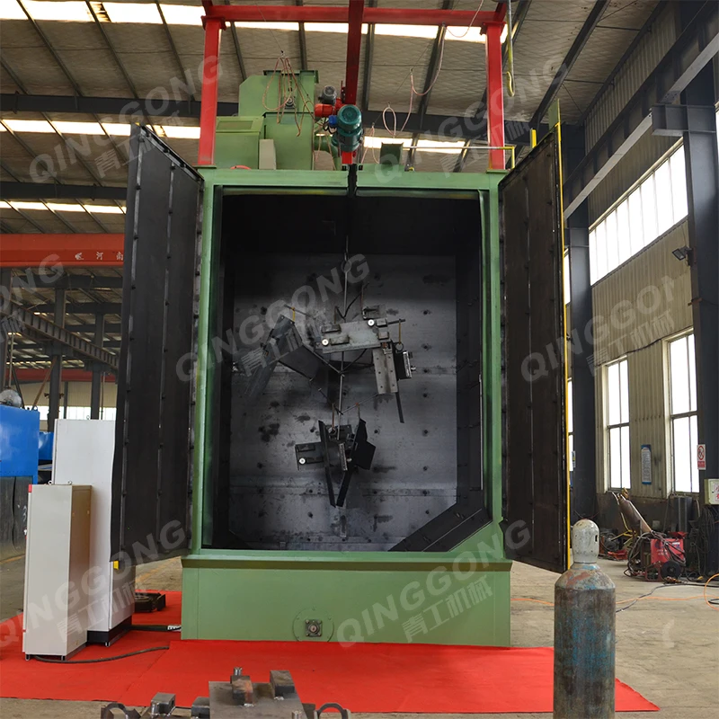 Alloy rims / Aluminum Wheels spinner hanger hook type shot Blast Cleaning Machine