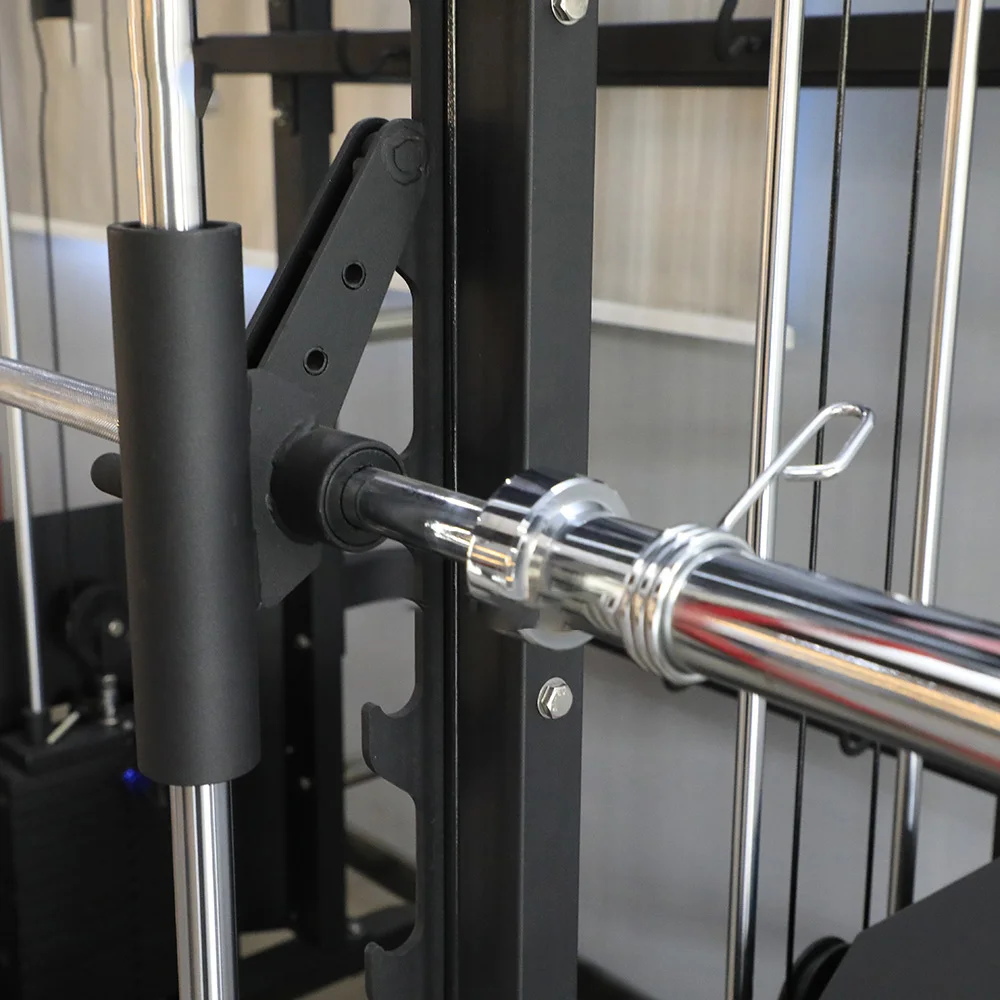 Commercial Gym Home Use Fitness Equipment jammer arms Squat Rack 4 in 1 Multi Functional 3d Smith Machine Power Rack