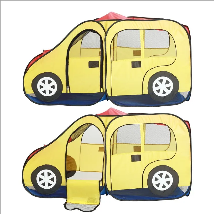 
Foldable Children Toys Tent Camping Playhouse Imaginative Fire Truck Design Indoor Baby Pop Up Tent 