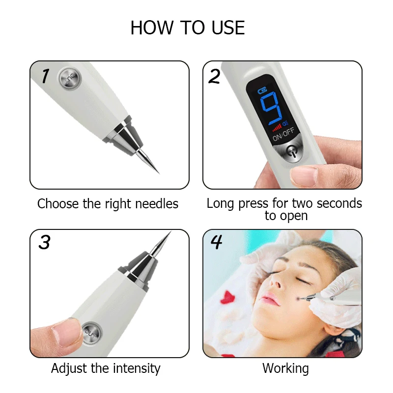 2021 remove dark black portable beauty plasma laser mole freckle spot