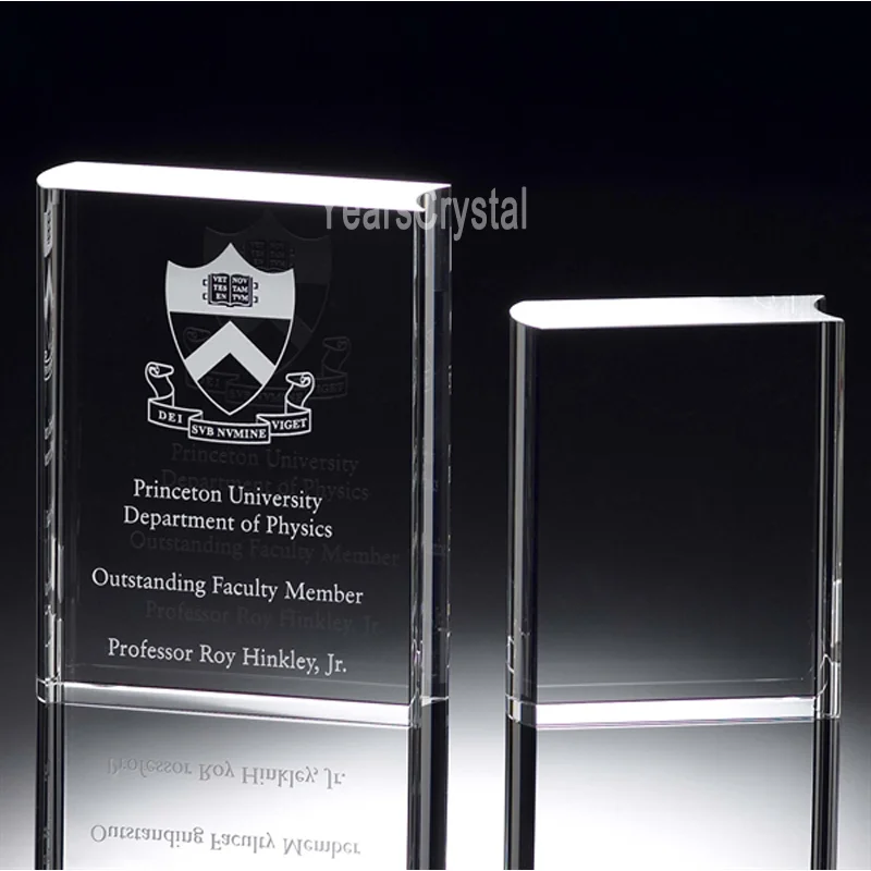 2020 new custom blank glass crystal award book with customized quran bible