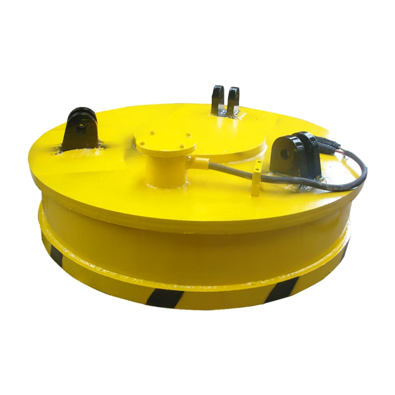 Hot sale 1000kg 1.5m 24V Circular magnetic scrap steel plate lifting magnets