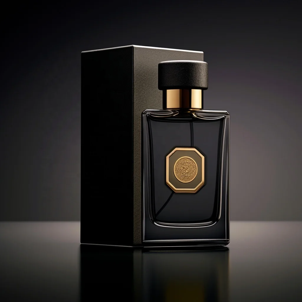 Wholesale Customized Luxury Square Glass Perfume Bottle with Spray Pump 30ml 50ml Cosmetic Perfume Carton Packaging Black Set