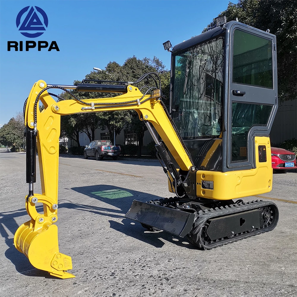 Rippa Earth-Moving Machinery Zero Tail Micro Digger 0.8 T 1 Ton Small Excavator Mini Bagger