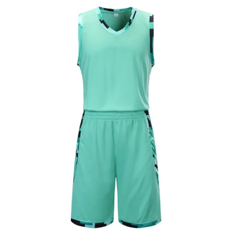 2022 Wholesale Blank Custom Basketball Uniform Set Jersey and Shorts New season Basketball Shorts Manufacturers