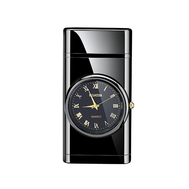 Single Flame Jet Lighter CUSTOM LOGO Glowing at Night Luminous Watch Fashion Business Gift Cigar Cigarette Lighters