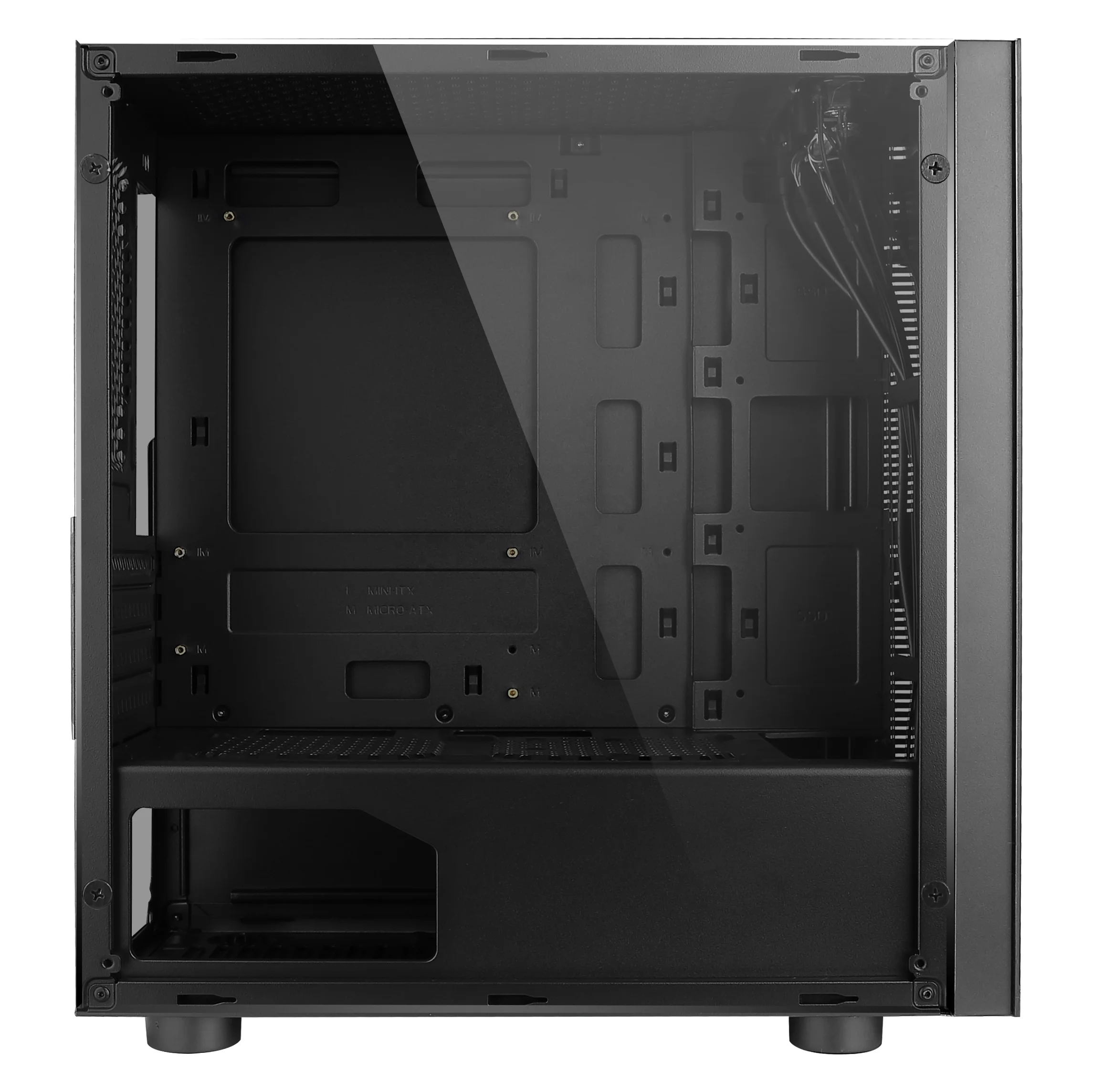  Передняя панель игрового микро-корпуса V13 с 7-символьной светодиодной лентой RGB 0 45 мм компьютерный корпус