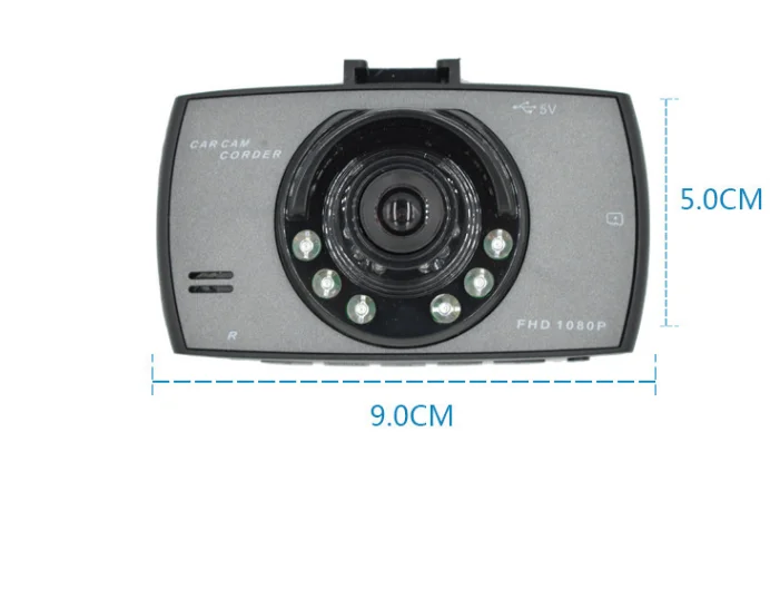 R108 Car Mirror Camera 2k Dual Lens Night Vision Car Dvr 2.7 Inch Rearview Dash