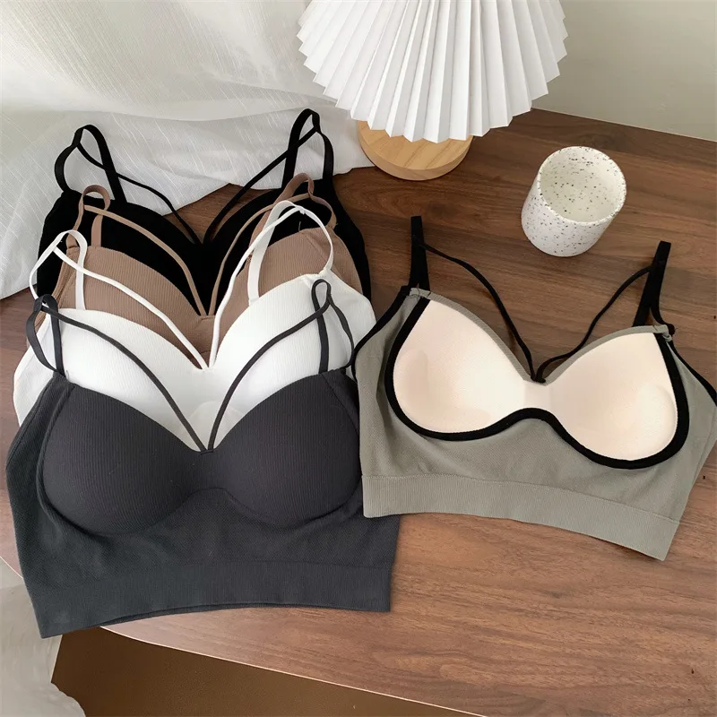 New sexy Suspender underwear with chest Pad No underwire bra