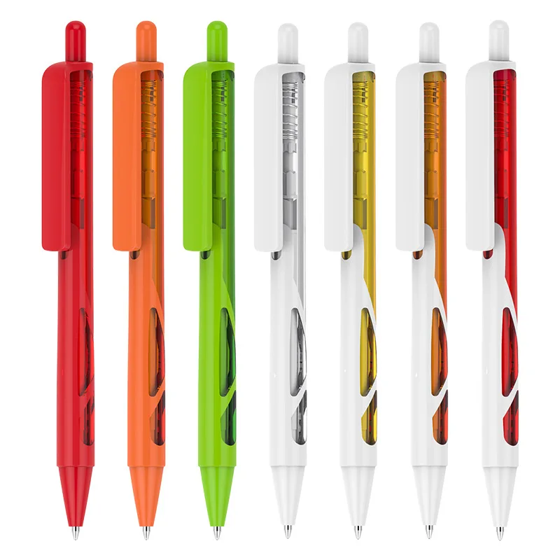 China Professional Manufacture Luxury Metallic Promotional Ball Pen Colorful Press Action Professional Ballpoint Pen With Logo
