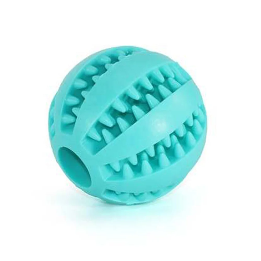Durable Rubber Ball Chew Toys Tooth Cleaning Leakage Food Pet Dog Toys
