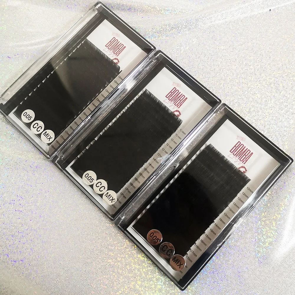 Natural False Eyelashes Cashmere Ellipse Flat Lash Own Brand Eyelash Extension Wholesale Price Eyelashes Extensions