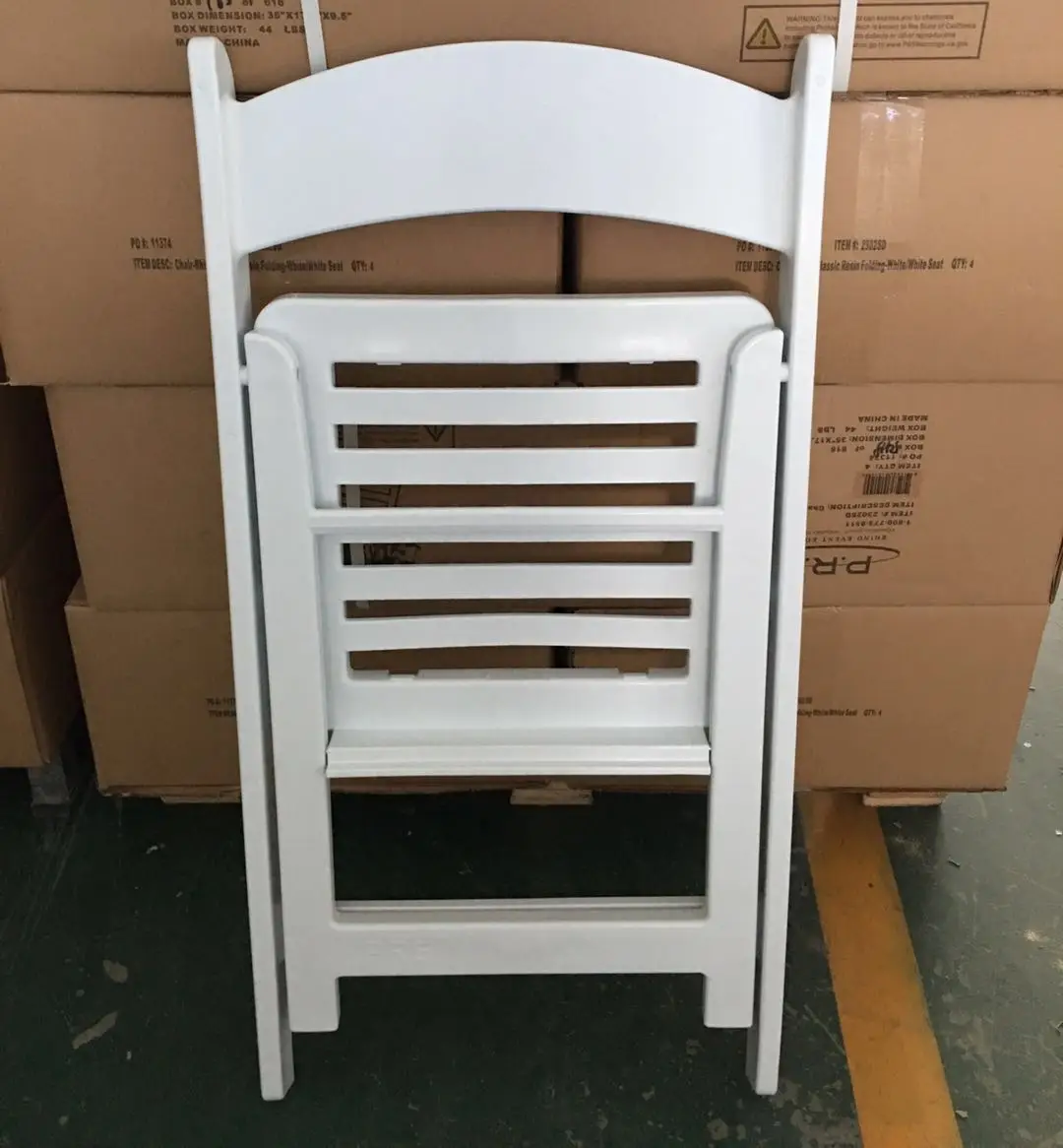 plastic cheapseat white slat resin folding chair for outdoor wedding chair