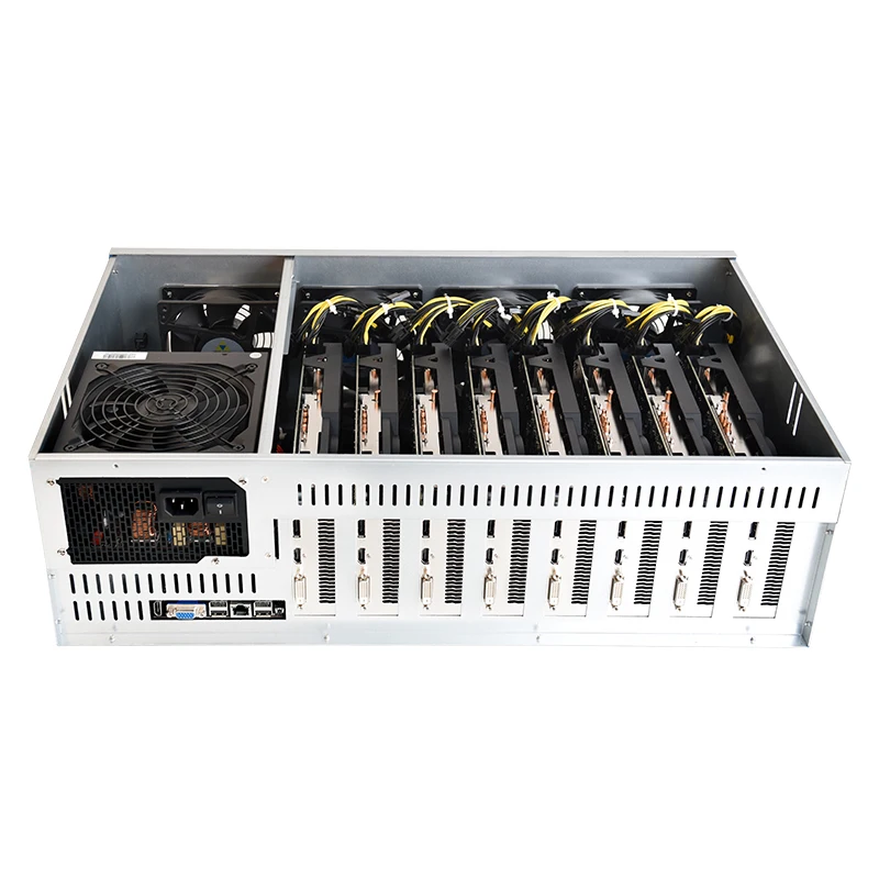  Eth miner barebone system crypto mining 8GPU eth machine ethereum