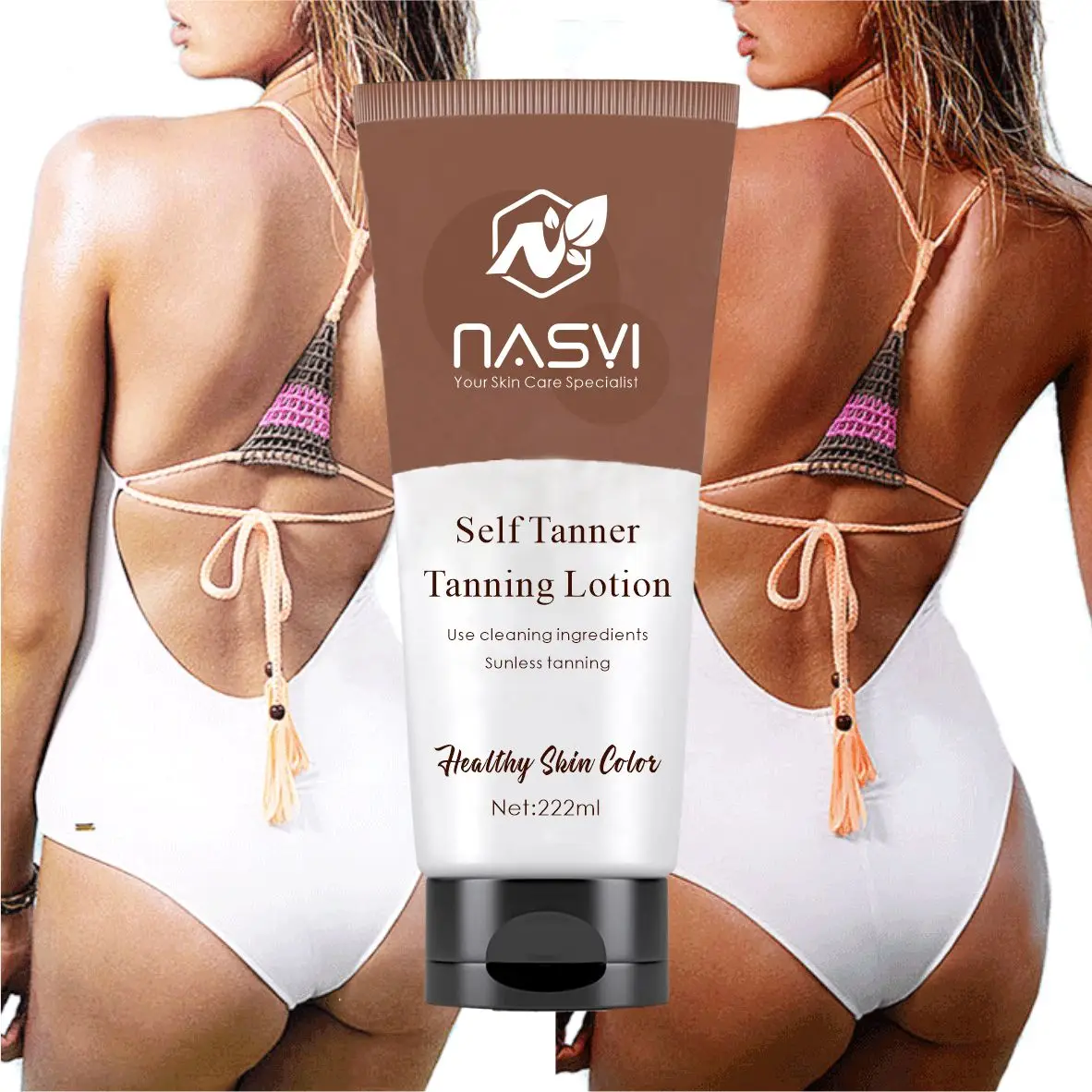 OEM ODM Private Label Natural Organic Sunless Tanning Lotion Bronzer Tanning Cream Coconut Deep Dark Self Tanner Tanning Cream