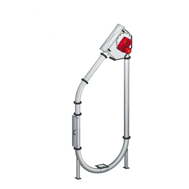 Bulk handling tubular drag chain conveyor