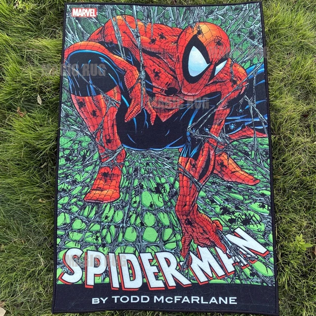 New Design Custom Personalize Logo Car Floor Mats Wholesale Anime Spiderman Logo Shape Carpet Area Rugs