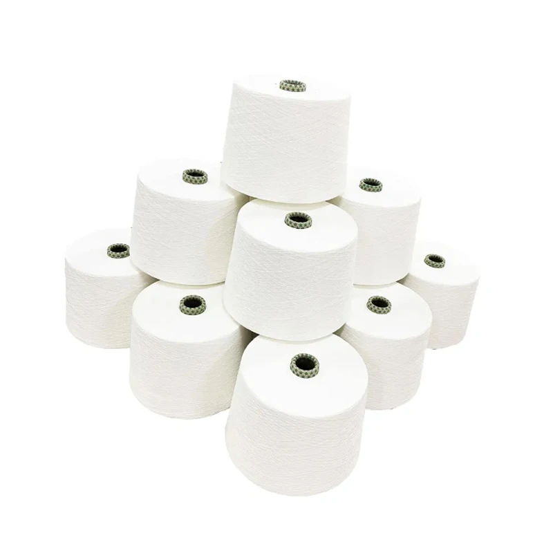 Lot of stock  for spinning machine Natural Organic environmental 50% cotton 50% lyocell yarn for knitting and weaving
