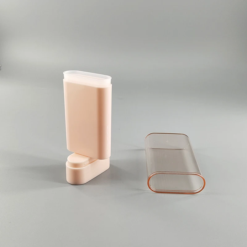 pocket aromatic deodorant stick packaging 20ml twist sunscreen stick oblate shape pain-relief stick anti-freeze balm container