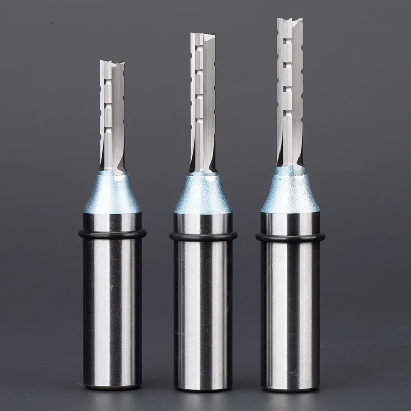 HUHAO TCT Straight Bit 1/2*6*20 Router Bit 3 Flutes Slotting Router Bits 6949