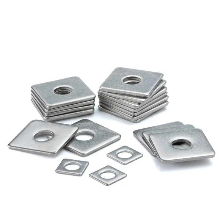 Factory Direct M8 M10 M12 DIN436 Hot Dip Galvanized Steel for Zinc Plain Finish Square Washer