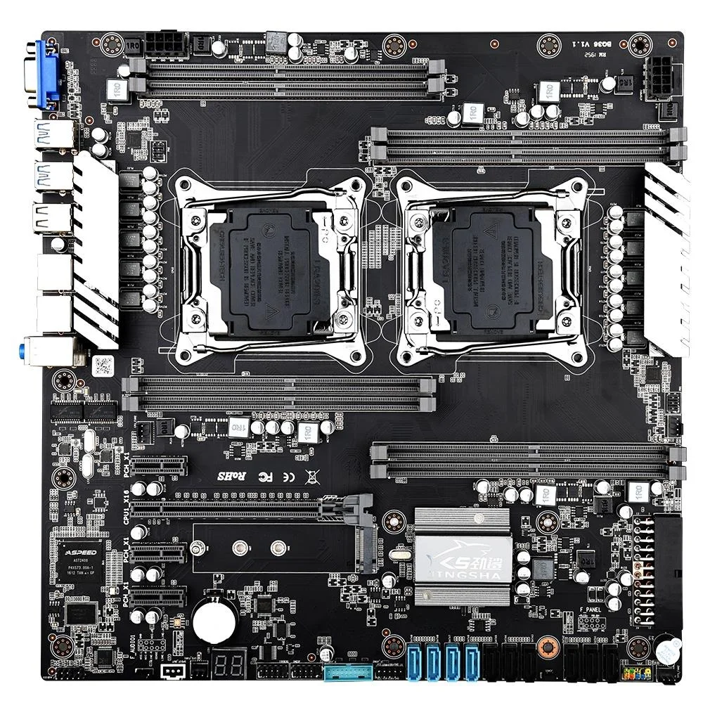 SZMZ игровая настольная плата LGA2011v3 с двумя разъемами Встроенная Материнская PCIE 3 0 16x