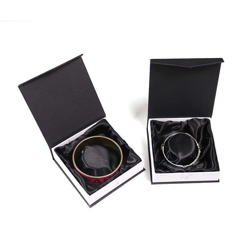New Design Buddhist Beads Gift Jewelry Box Cardboard Magnetic Top Open Flap Necklace Bangle Box