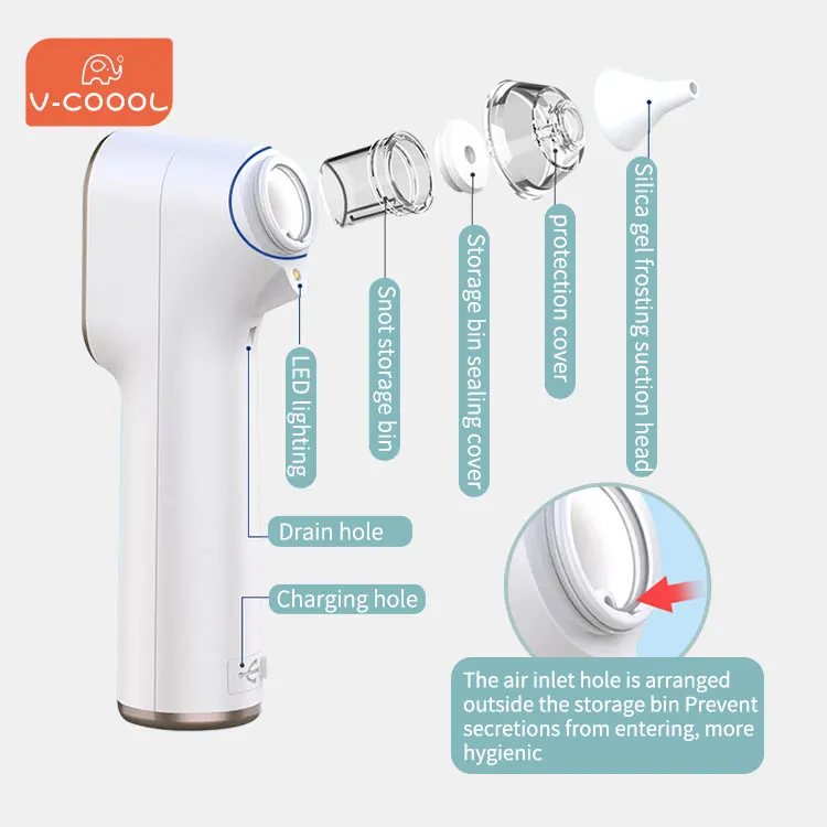 V-Coool Best price baby nose suction sucker suck cleaner snot nasal aspirator