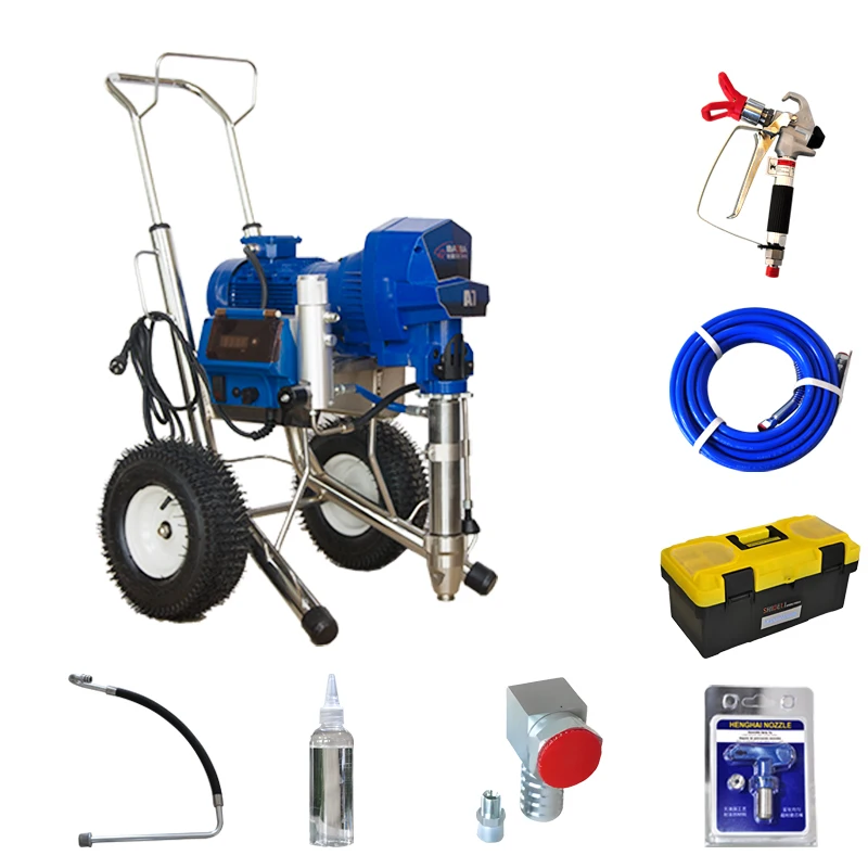 BAOBA A7 Electric Hydraulic Airless Paint Sprayers,High Pressure Heavy Duty Airless Putty Sprayer