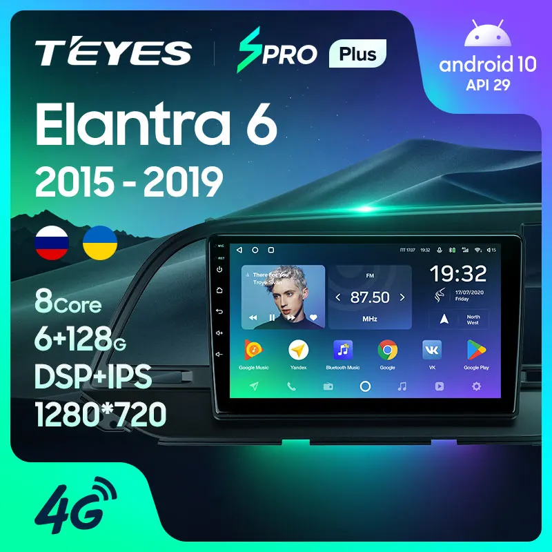 TEYES SPRO Plus For Hyundai Elantra 6 Right hand driver 2015 2016 2017 2018 2019 Car Radio Multimedia Video Player Navigation