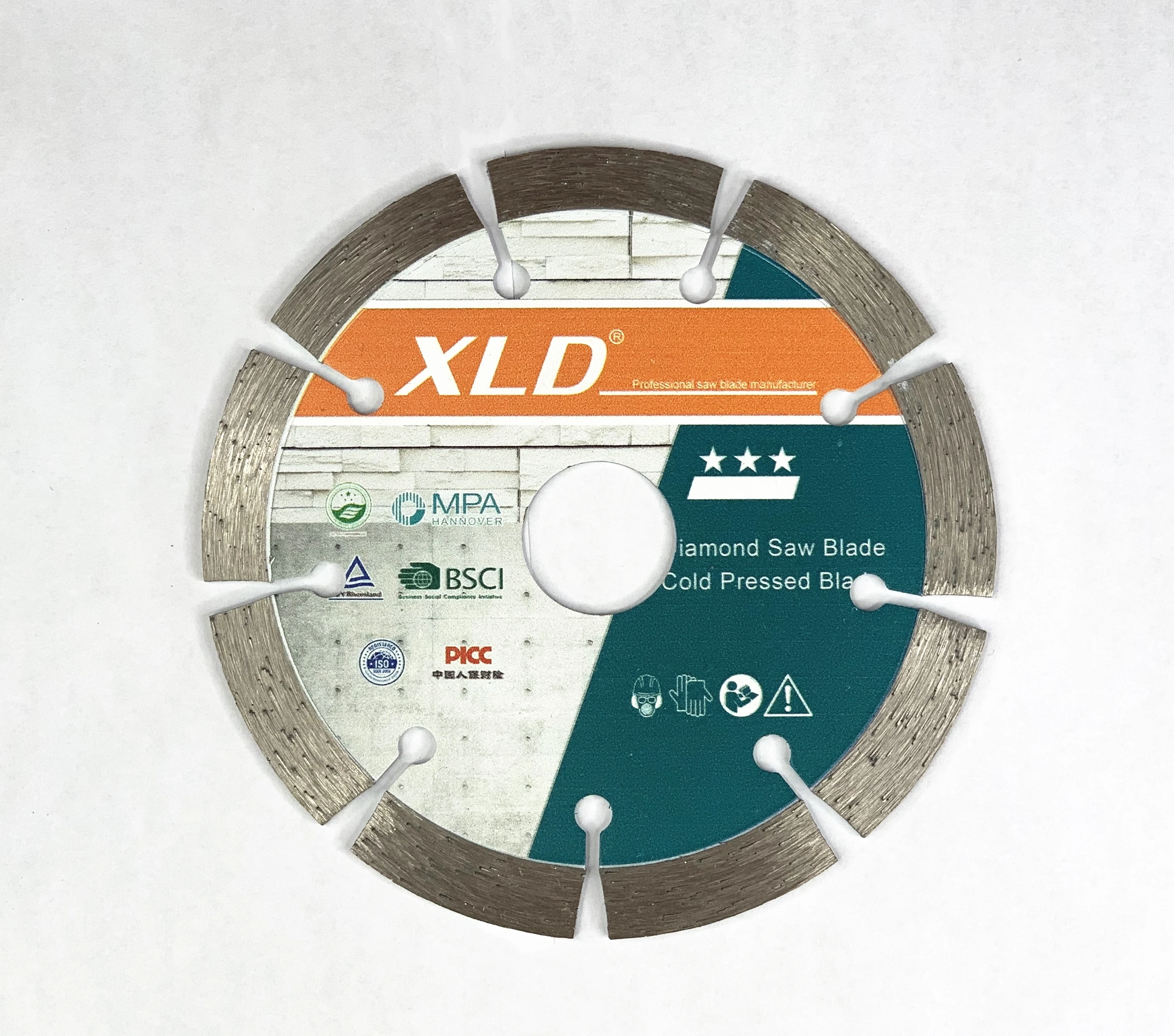 4.5inch 115*H7*22.23mm Cold Pressed Segmented Saw Blade For Granite Marble Concrete And Brick