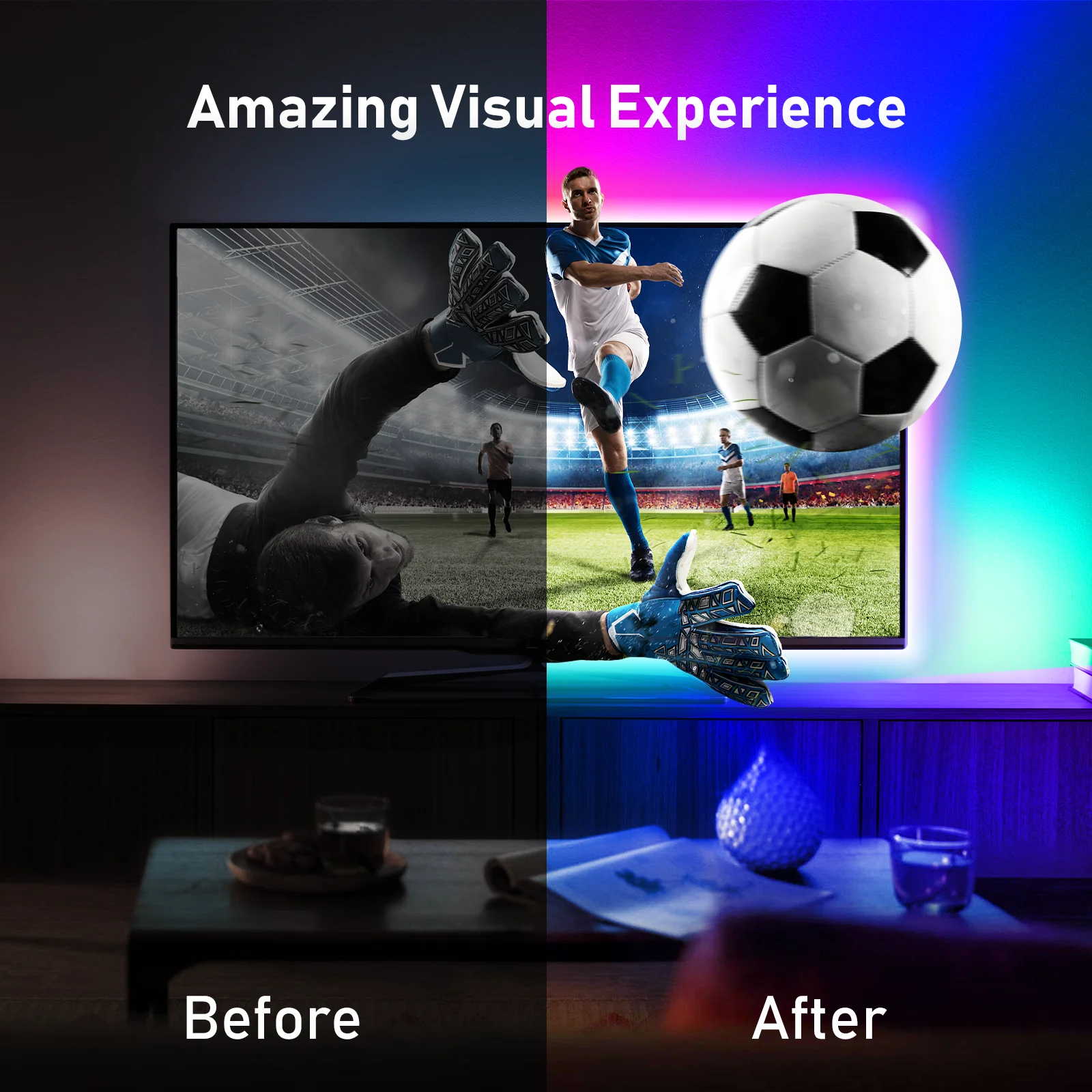 3M 5V TV Back Light  RGB LED Light Strip with APP Controlled