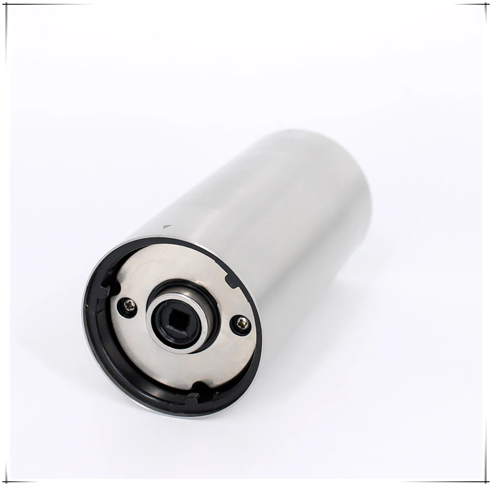 battery operated electric salt and pepper mill grinder with acrylic spice container and stainless steel body