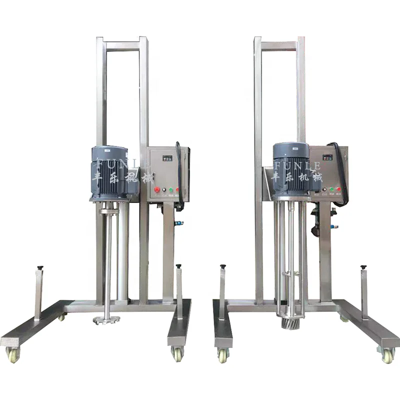 Best sale high quality High Speed lift type High shear mixer emulsifier homogenizer for Cosmetic shampoo face cream