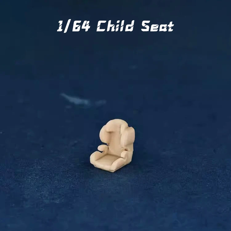 1/64 Child Seat Safety Seat Chair Garage Scene Modification Unpainted Repair Tools White Model