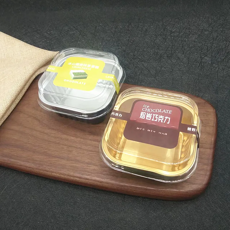 Factory Custom Aluminum Foil Box  Food Grade Disposable Packaging Aluminum Foil Box
