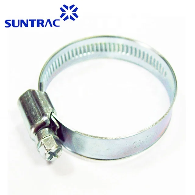 German type DIN 3017 galvanized steel embossed band worm gear drive hose clamp free samples