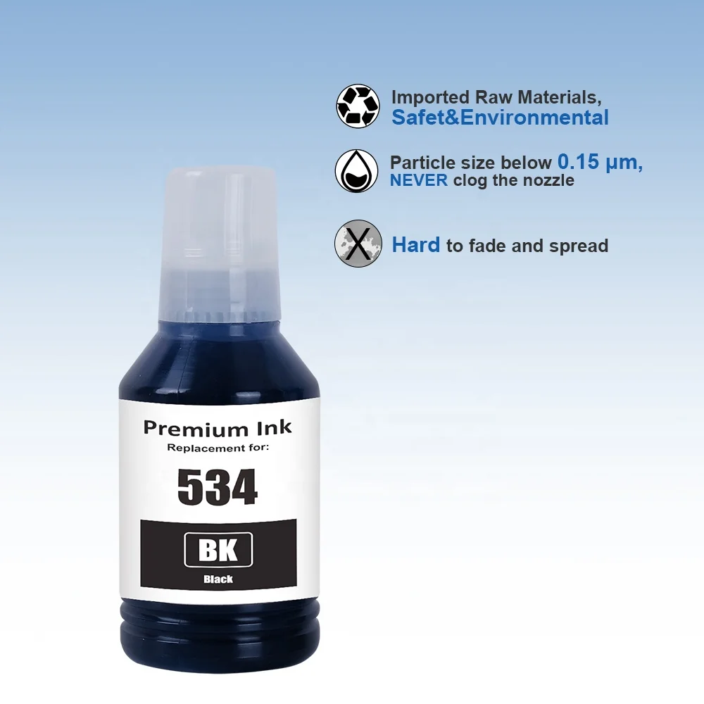 INK-TANK 534 532 T532 T534 Premium Compatible Color Water Based Bottle Refill DGT Tinta Ink for Epson EcoTank M1100 Printer
