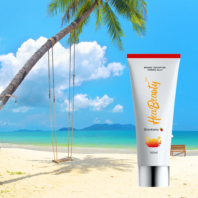 extreme sunbed strawberry tanning jelly cream in solarium to dark sun tan body skin go black carrot natural skinny tinted