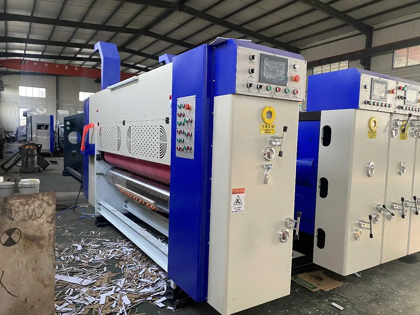 Fully automatic Carton printing slotting die-cutting machine pizza box printing machine flexo printing machine