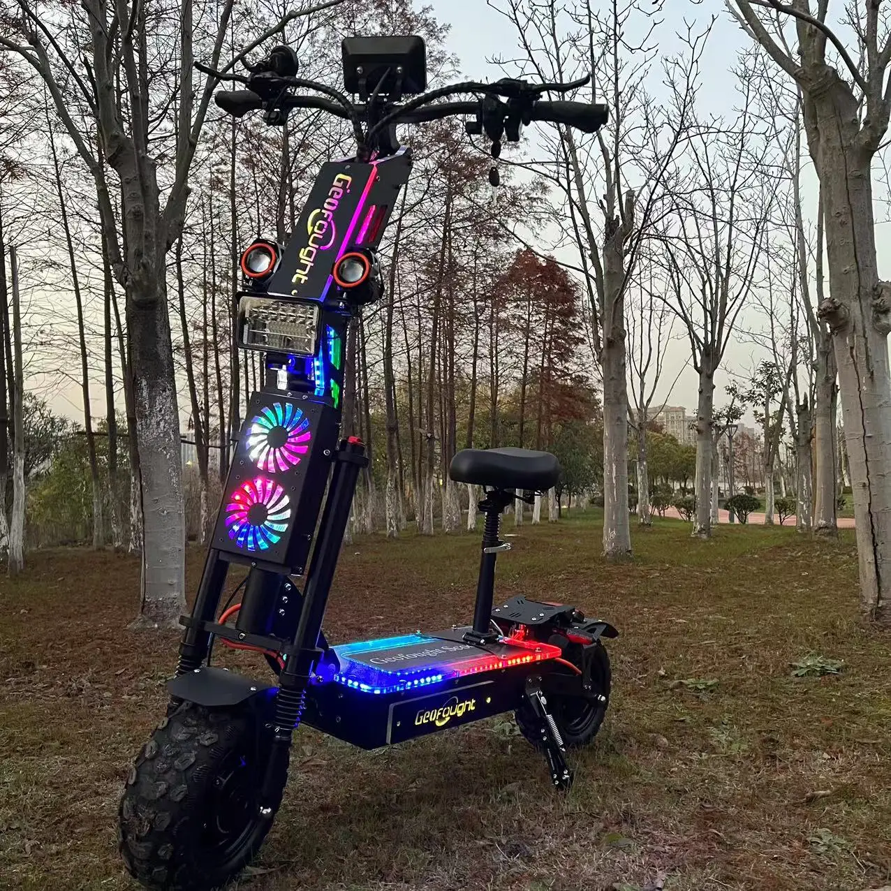 Adult Outdoor Sport 72V Dual Motor Electric Scooter 8000W 10000W 30-100Ah 14inch Fat Tire Electric Scooter