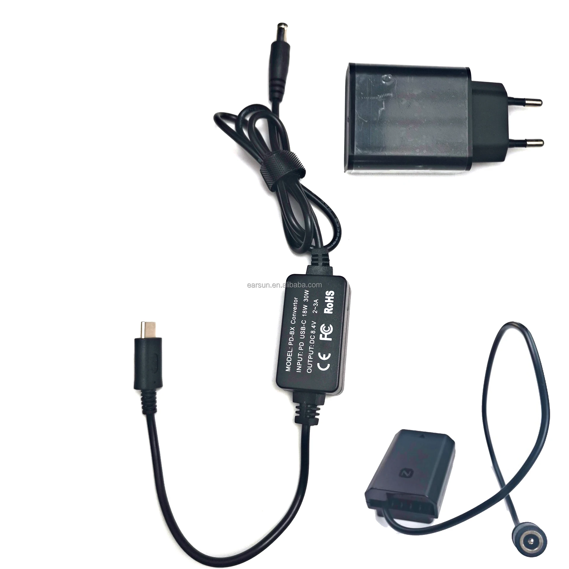 FZ100 Переходник постоянного тока + PD-BX конвертер USB питания AC адаптер reallac комплект Замена для объективов цифрофой камеры Sony Alpha 9 A9 ILCE-9 A7RIII A7 III камеры