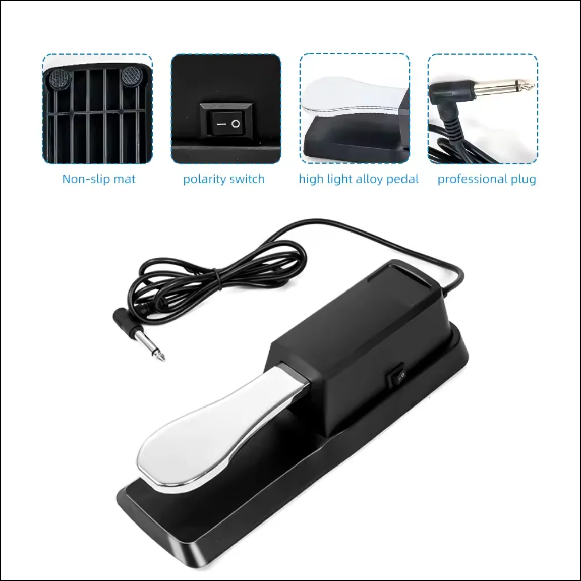 manufacturer sells professional keyboard piano sustain pedal with standard electronic musical accessories safe and durable
