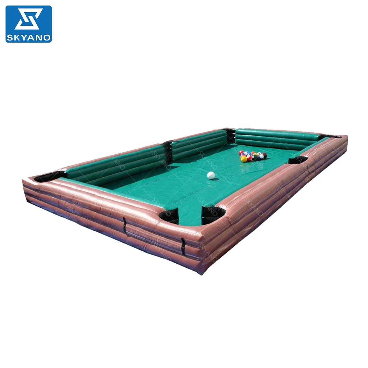 Inflatable Snooker Football soccer pool table with 16