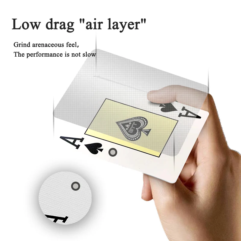 Texas hold em pvc big font word 100%  plastic custom printing poker cards playing cards