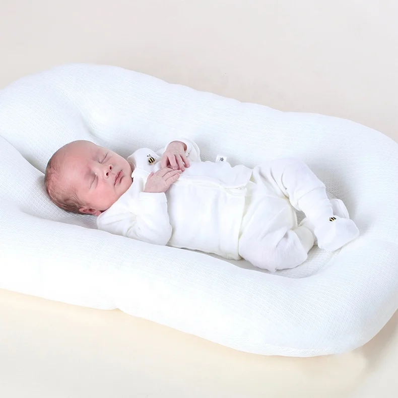 45*75cm Baby Bedding Lounger Nest 3D-Touch Ultra Infant Recliner Cushion Baby Floor Seat Crib Stroller Cushion&Cradle Cushion